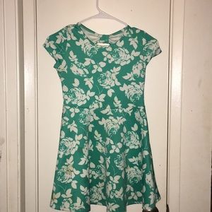 Blue white flower dress